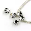 Hot ! 100pcs Antique Silver Zinc Alloy Owl Large Hole Spacer Bead Fit European Beads Bracelet 7.8x10mm