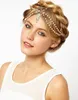 2020 رخيصة أزياء hairband عصائب الرأس الهندي BOHO البوهيمي المجوهرات أبيض / أحمر مطرز خوذة النساء سلسلة شعر الرأس لحضور حفل زفاف