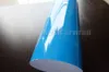 Envoltura de vinilo azul cielo Película de envoltura para automóvil de alto brillo CON 3 CAPAS con envoltura para vehículos con burbujas de aire que cubre la lámina Tamaño 1 52 20 M Rollo 4 9295Z