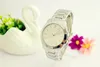 Luxus-Mode-Frauen-Uhr-Edelstahl-Luxus-Dame Big Pink Dial Armbanduhr Berühmte Qualitäts-Frauen-Kleid-Stunden-freies Verschiffen