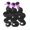 Virgin Hair wiązki naturalne czarne 3pcs brazylijska fala ciała 3 pakiety