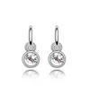 Offres spéciales 18K platine plaqué femmes rondes mignon boucles d'oreilles véritable cristal autrichien mode boucles d'oreilles bijoux pour les femmes