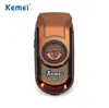 KEMEI KM-Q788 bärbar elektrisk rakapparat 3D dubbel flytande uppladdningsbar skägg rakhyvel fram och tillbaka rakapparatresor för män