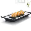 Melamina Dinnerware Dinner Plate Retângulo Plate Moda Restaurante com Melamina Prato A5 Melamine Tableware Placa de Sushi