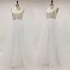 Real Picture Sexy Sheer Wedding Dress Spaghetti Straps Illusion Top Backless Lace-up Puffy Tulle Country Beach Bridal Gowns Real Image