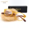 Atacado- COASER OV5186 Vintage Quadro Óculos Mulheres Homens Terno de Leitura Computador Prescrição Óculos Ópticos lente clara Retro Eyewear