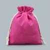Large Thicken Velvet Towel lining Pouch Drawstring Jewelry Storage Bag Crafts Trinket Bead Necklace Bracelet Gift Packaging Bags 2pcs/lot