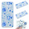For Samsung Galaxy S5 S6 S7 edge S8 Plus Case Soft TPU Transparent Back Cover Flower For Samsung S6 S6 edge Case