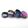 Rainbow Grinders Zinc Alloy Metal Smoking Grinder 40505563 mm de diamètre 4 pièces Herb Crushers Fast Ship3841665