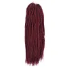 Raffinerat syntetiskt flätande hår 18insch 90 rötter / pack 200g Crotchet Braids 1 stycke Endast 8 färger Virgat hårförlängningar