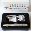 LED derma pen micro naald therapie 7 kleuren led light skin whitening 12 pins roestvrij naald cartridge dermapen