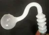 Kleurrijke rokende pijpen helix gebogen gecolied water glazen pijp bongs water bong nagel kom stukken 14 4mm 18 8mm glazen banger