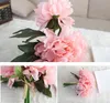 5 Pcs Hydrangeas One Bouquet Upscale Artificial Silk Flower Wedding Bridal Bridesmaid Holding Flowers Multi Color Available