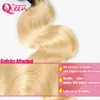 # 1B 613 Blonde Body Wave Ombre Brésilien Human Hair Weave Brésilien Ombre Virgin Hair Extension de cheveux 3 Bundles Bundles de cheveux blonde