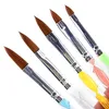 5 pezzi nuovi pennelli per unghie pittura acrilica 3D disegno gel UV penna pennello fai da te set per nail art # R476