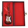 Handgjorda Mini Instrument Electric Guitar Model Decoration Wood Miniature Instrument Guitar Toys2766578