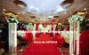 Wedding walk way flower stand stage venue arylic crystal column pillar for wedding decoration