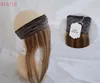 Fasce per capelli umani reali colore marrone 4 accessorio per capelli mongolo stile libero impugnatura in pizzo invisibile Iband per parrucche ebraiche parrucche Kosher