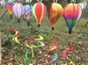 Rainbow Stripe Grid Windsock Hot Air Balloon Wind Spinner Garden Yard Outdoor Decoration Färgglada väderkvarnar Festivt parti Roterande väderkvarn