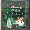 DIY Christmas Window Stickers Window Display zonder lijm elektrostatische incognito trouwen kerstmuurstickers koelkast magneet