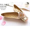 Kvinnor Rhinestone Square Toes Single Shoes Girls Ballet Flat Loafers Doug Skor Kvinnor Pumpar Stor Storlek