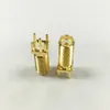 10Pcs \ Lot Freeshipping SMA-KE15 Conector hembra SMA chapado en oro Conectores coaxiales RF de montaje en placa PCB de soldadura recta dental larga