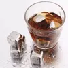 8 Cubles glacés en pierre de whisky en acier inoxydable.