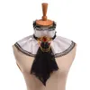 Steampunk Neck Ruff 레트로 유니esx 르네상스 뱀파이어 스타일 레이디 신사 Jabot Goth 빅토리아 분리 가능한 칼라 코스프레 액세서리