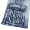 Wholesale-Summer plus size capris hiphop shorts male loose multi-pocket jeans men's clothing ,3XL,4XL,5XL,6XL,big size