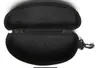 Hårt fodral Zipper Hook Solglasögon Box Compression Glasses Case Black Metal Plastic Sport Sun Glasögon Box 2107376