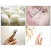 90 pcs / väska Organiska naturliga silkekokonger silkesmaskbollar ansiktsbehandlingsvård skrubba renande akne anti-åldrande blekning
