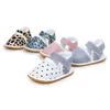 2017 Summer Girls Soft Leather Sandals Design Baby Prewalker Soft Sole Leather Sandals Baby Moccasin Sandals9824921