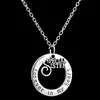 Forever In My Heart Circle Pendant Necklace Family Member Mom Girl Grandma Big Little Sister Best Friend Pendants for Women Necklaces 161757