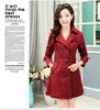 Women's trench coat in autumn and winter long double-breasted coat fashion lady cultivate one's morality spring and autumn