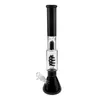 Precio de fábrica Color negro Premium Espiral Perc Base de vaso Ice Bong tubería de agua de vidrio bongs tubería de agua 15.8 pulgadas de alto ES-GB-024