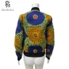 女性のジャケット卸売 - 春秋2021ファッションレディースコートアフリカの服BATIK印刷長袖基本ジッパージャケットルーズスタン
