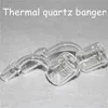 Hookahs XXL Quartz Thermal Bangers 10mm 14mm 18mm Double Tube QuartzThermal Banger Nail For Silicone / Glas Vattenrör Olje Rigar Bongs