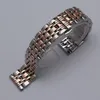 وصول جديد الفضة مع سوار Rosegold Watchband 14mm 16mm 18mm 20mm 22mm 24mm 24 ملم معصم معصم مراقبة واقع Women039490228