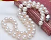 Collier de perles blanches naturelles Akoya, 8-9mm, 17 pouces, fermoir en argent 925