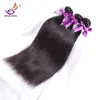2017 yeni varış sıcak satış toptan fiyat Brezilyalı Perulu ipeksi düz saç atkı 3 Demetleri / lot Bakire Remy Saç ücretsiz kargo