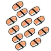 Diy patches for clothing iron embroidered Sushi patch applique iron on patches sewing accessories badge stickers for clothes bag