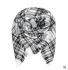 Barn filt halsdukar baby halsduk plaid tartan halsduk randig tofsar wrap mode varm neckerchief vinter sjal ring ljuddämpare tillbehör j416