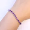 Classic 100% natural amethyst bracelet made by 925 Solid Sterling Silver Vintage crystal bracelet for woman evening party jewelry191k