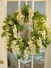 2019 Idées de mariage glamour Décorations de mariage de vigne de glycine de fleur de soie artificielle élégante 3 fourchettes par pièce plus de quantité plus belle