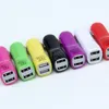 Mini Universal 5 V-2.1A / 1A Dual Port USB Travel Car Ładowarka Adapter do telefonu komórkowego Tablet PC 300 sztuk / partia