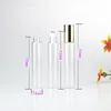 Bouteille à rouleau en verre transparent de 3ml 5ml 10ml, bouteille d'huiles essentielles + boule à rouleau en acier inoxydable pour massage des yeux F20171293