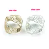 Punk Style Hollow Rose Flower Charm Bangle Women Wedding Bracelet Fashion Accessories Gifts