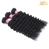 Canno di onde umane brasiliane a buon mercato Bundle Deep Wave Extension Indian Hair Extension Alevato qualità Brasile Vergine Human Weave Deep Natural 8645150