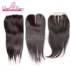 Greatremy Brazilian Silky Hair Sever Seft With Top Closure 4x4 Lace Closure Virgin Hair Bundles 4pcs Comple