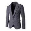 All'ingrosso- 2016 Mens Slim Fit Blazer Taglia M-XXL Moda Uomo Blazer Singolo Bottone Disegni e Giacca Blazer Casual 9282